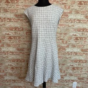 LOFT Sleeveless Knit Dress Size 14 White Stretchy